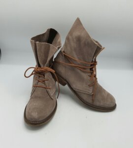 Botine dama SPM 38 piele intoarsa , maro