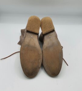 Botine dama SPM 38 piele intoarsa , maro - imagine 3