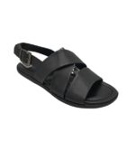 Sandale barbati Salamander 42, piele , negru