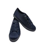 Tenisi dama Salamander 37, material textil, piele, bleumarin - imagine 4