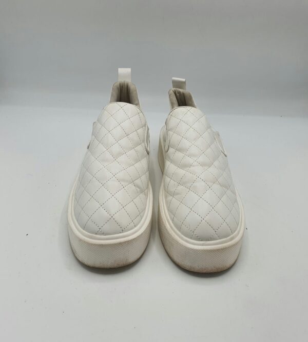 Espadrile dama 37, imitatie de piele, alb - imagine 2