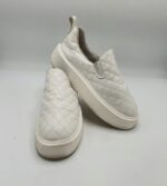 Espadrile dama 37, imitatie de piele, alb