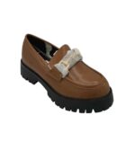 Mocasini dama Franco Banetti 36, imitatie de piele, maro