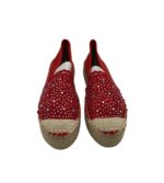 Espadrile dama A&H 40, material textil, rosu - imagine 3