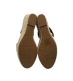 Sandale dama Franco Banetti 40, material textil, negru - imagine 2