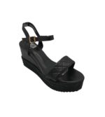 Sandale dama Franco Banetti 40,imitatie de piele, negru