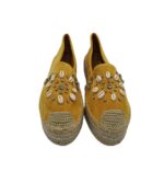 Espadrile dama A&H 39, material textil, galben - imagine 3