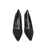 Pantofi dama Lulu 40, material textil, negru - imagine 3