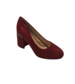 Pantofi dama Franco Banetti 36, material textil, rosu