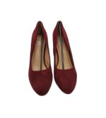 Pantofi dama Franco Banetti 36, material textil, rosu - imagine 3