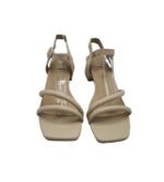 Sandale dama Franco Banetti 36, imitatie de piele, crem - imagine 3