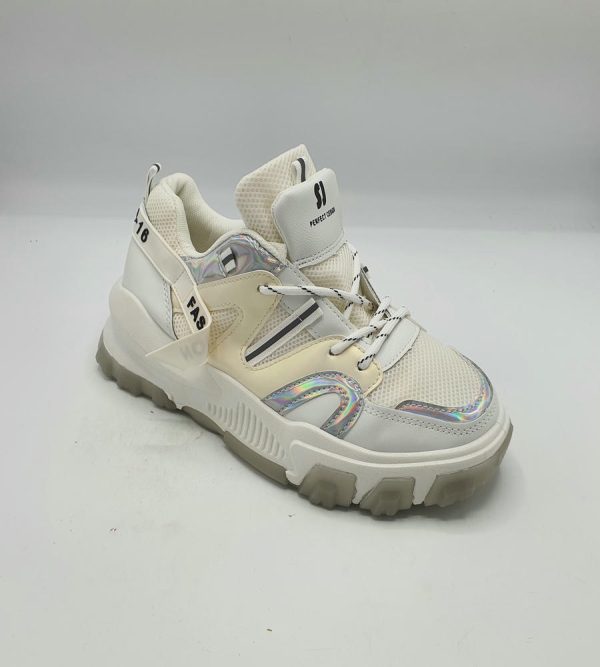 Adidasi dama 40, material textil, imitatie piele - imagine 1