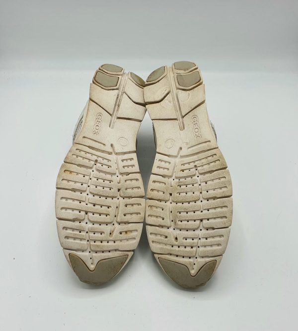 Geox Adidasi dama Geox marimea 40, piele si textil, albi cu gri - imagine 5