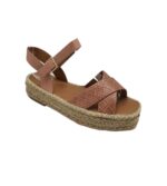 Sandale dama Franco Banetti 40, imitatie de piele, maro