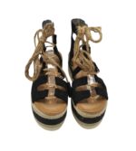 Sandale dama Marquiiz 40, material textil, negru - imagine 3