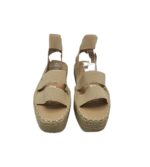 Sandale dama Franco Banetti 36, material textil, crem - imagine 2