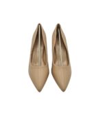 Pantofi dama Lulu , imitatie de piele, bej - imagine 3