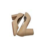 Pantofi dama Lulu , imitatie de piele, bej - imagine 2