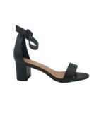 Sandale Lulu ,imitatie piele , negru