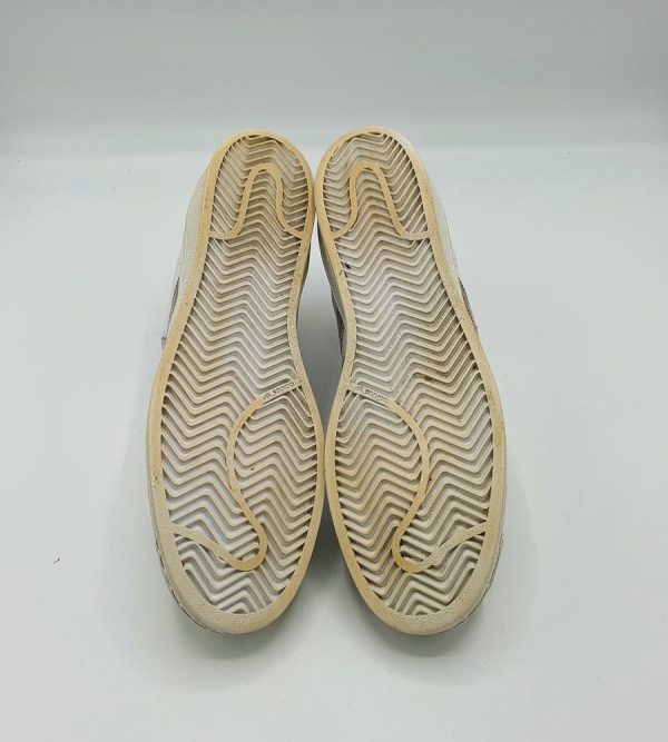 Adidasi dama din piele Adidas Superstar marimea 38, albi cu maro - imagine 5