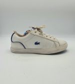 Adidasi dama imitatie piele Lacoste marimea 36, albi