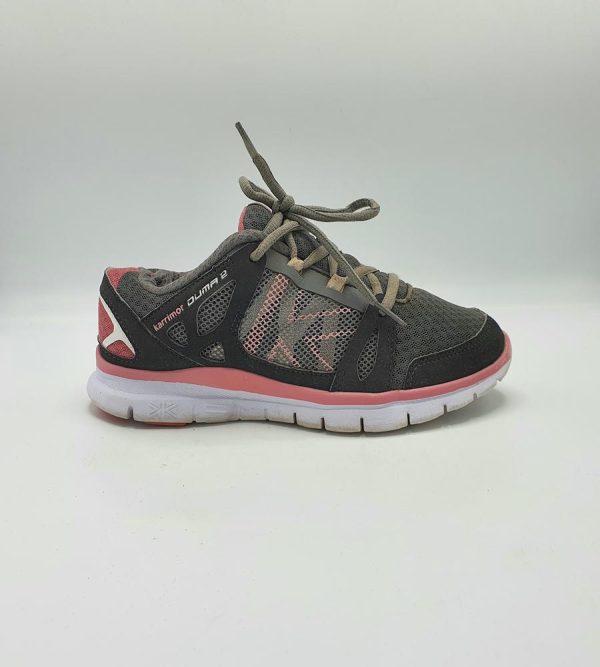Adidasi dama Karrimor marimea 38, imitatie piele si textil, gri cu roz - imagine 1
