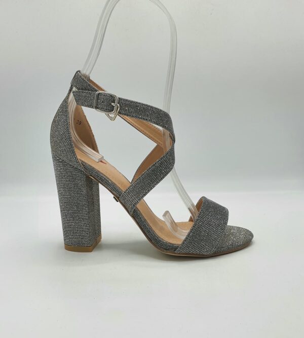 Sandale My♥U ,imitatie piele , gri - imagine 1
