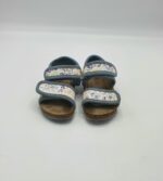 Sandale copii M&S 23 , imitatie de piele, alb multicolor - imagine 3
