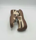 Sandale Hangao 37 , imitatie piele , maro bej - imagine 4