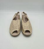 Sandale Hangao , imitatie piele , bej - imagine 5