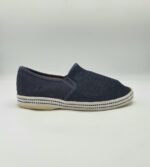 Espadrile barbati 43, material texttil, bleumarin