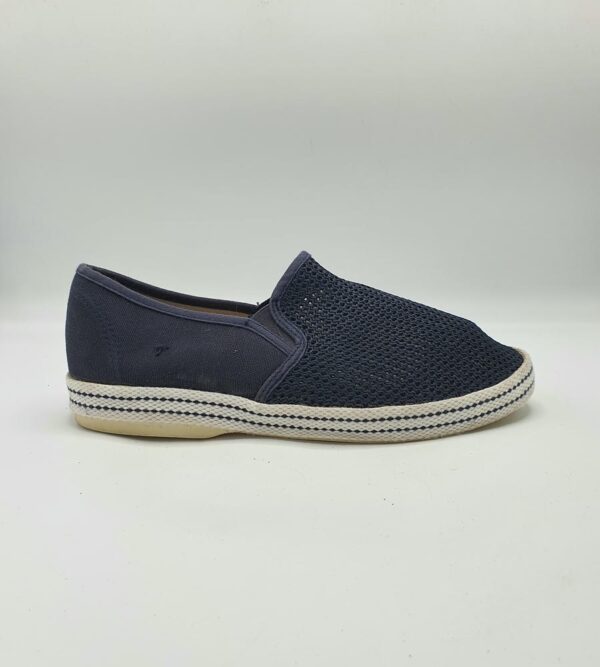 Espadrile barbati 43, material texttil, bleumarin - imagine 1