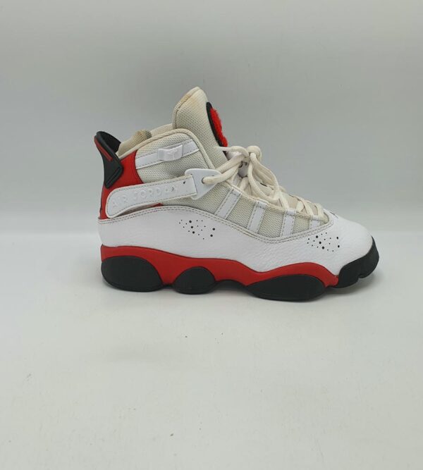 Adidasi dama Jordan 38.5 , piele , alb rosu - imagine 1