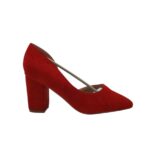 Pantofi dama Lulu 35, material textil, rosu