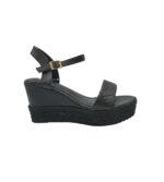 Sandale dama Franco Banetti , imitatie piele , negru