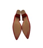 Pantofi dama Lulu 35, material textil, rosu - imagine 2