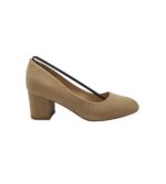 Pantofi dama Lulu, material textil, bej