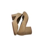 Pantofi dama Lulu, material textil, bej - imagine 2