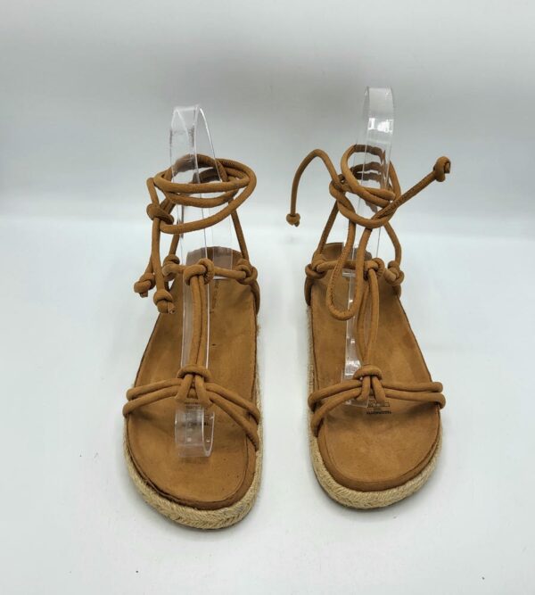 Sandale dama Pull&Bear 37 , material textil, maro - imagine 3