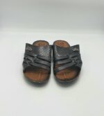 Saboti barbati Sanex 42 , imitatie de piele, negru - imagine 3