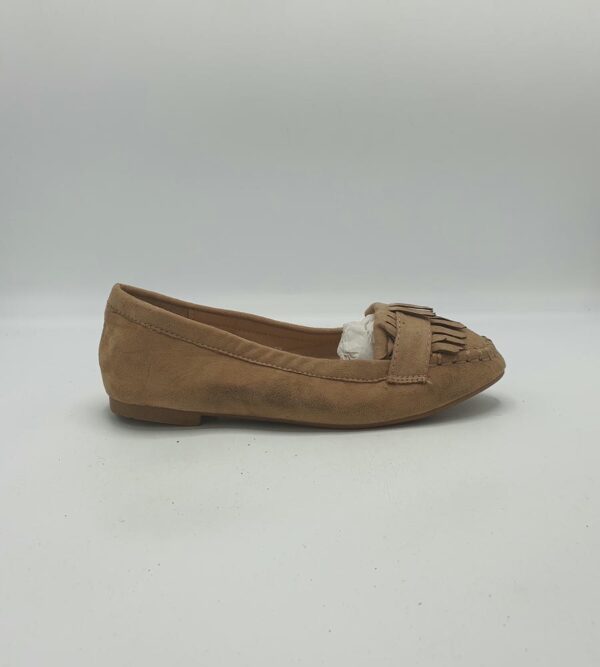 Mocasini dama Small Swan 37 , material textil, maro - imagine 1