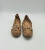 Mocasini dama Small Swan 37 , material textil, maro - imagine 3