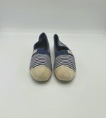 Espadrile dama Fashion 36 , material textil , bleumarin alb - imagine 5