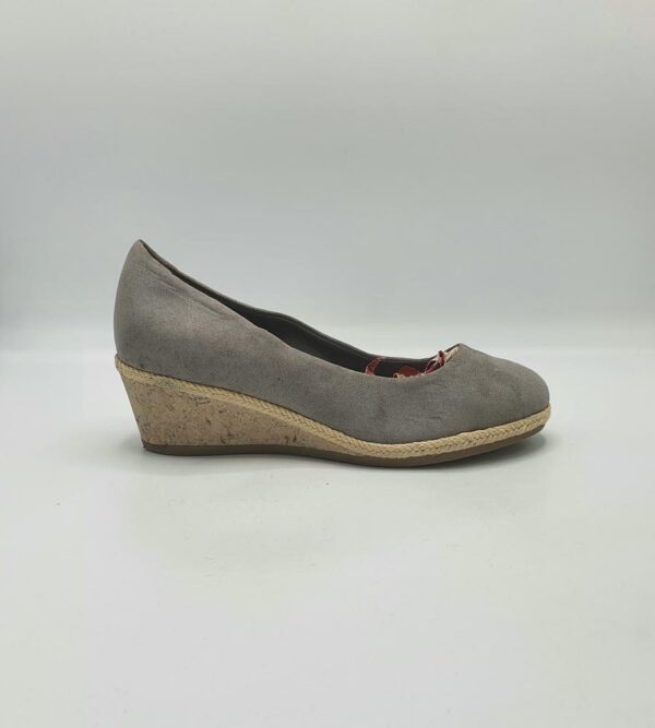 Espadrile dama Graceland 38 , material textil , gri - imagine 1