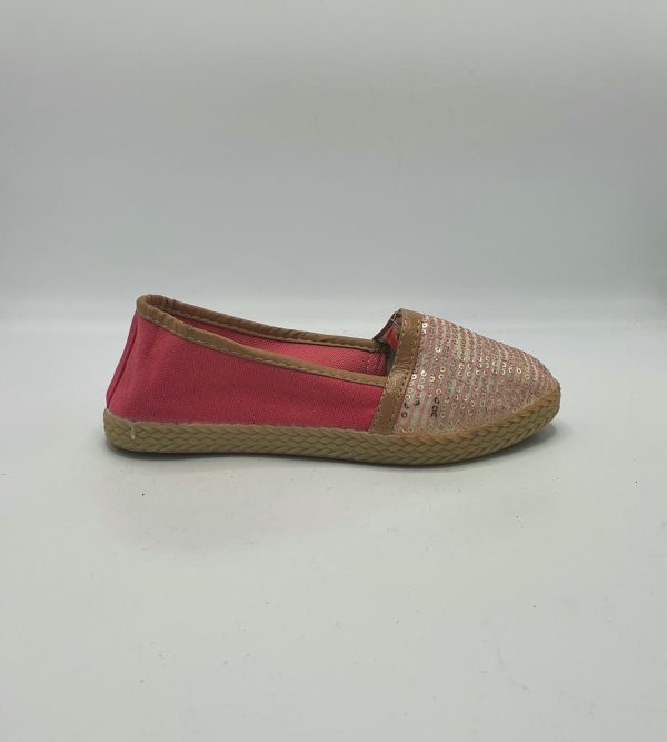 Espadrile dama 36 , material textil , maro roz - imagine 1