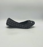 Balerini Asos 38 , material textil ,negru alb