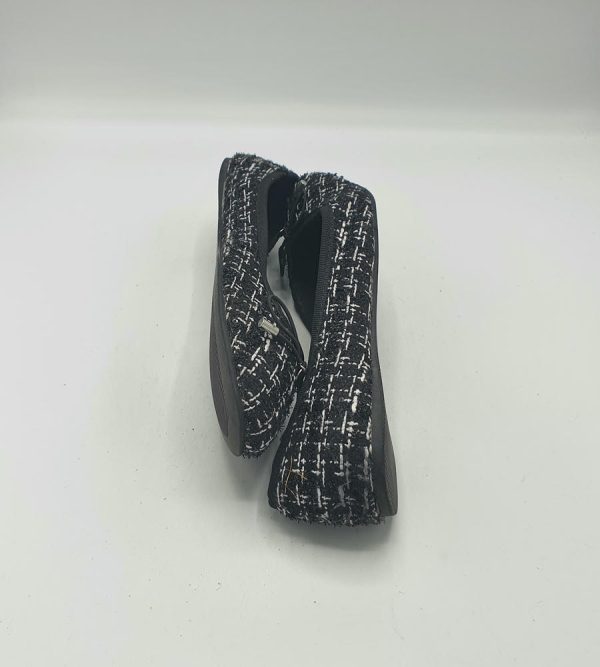 Balerini Asos 38 , material textil ,negru alb - imagine 4