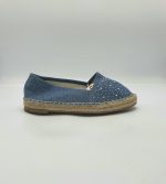 Espadrile dama Venice 38 , material textil , albastru