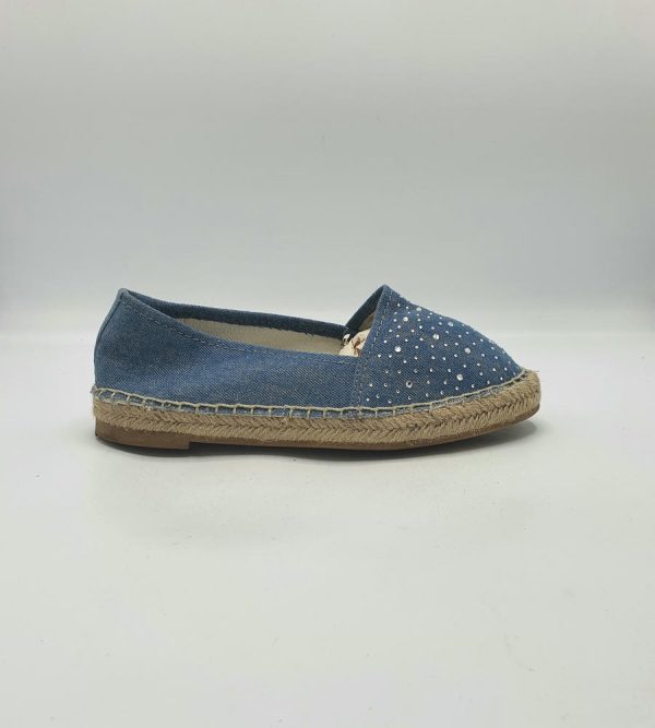 Espadrile dama Venice 38 , material textil , albastru - imagine 1