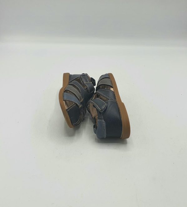 Sandale copii Inextenso 20 , imitatie de piele , albastru gri - imagine 4